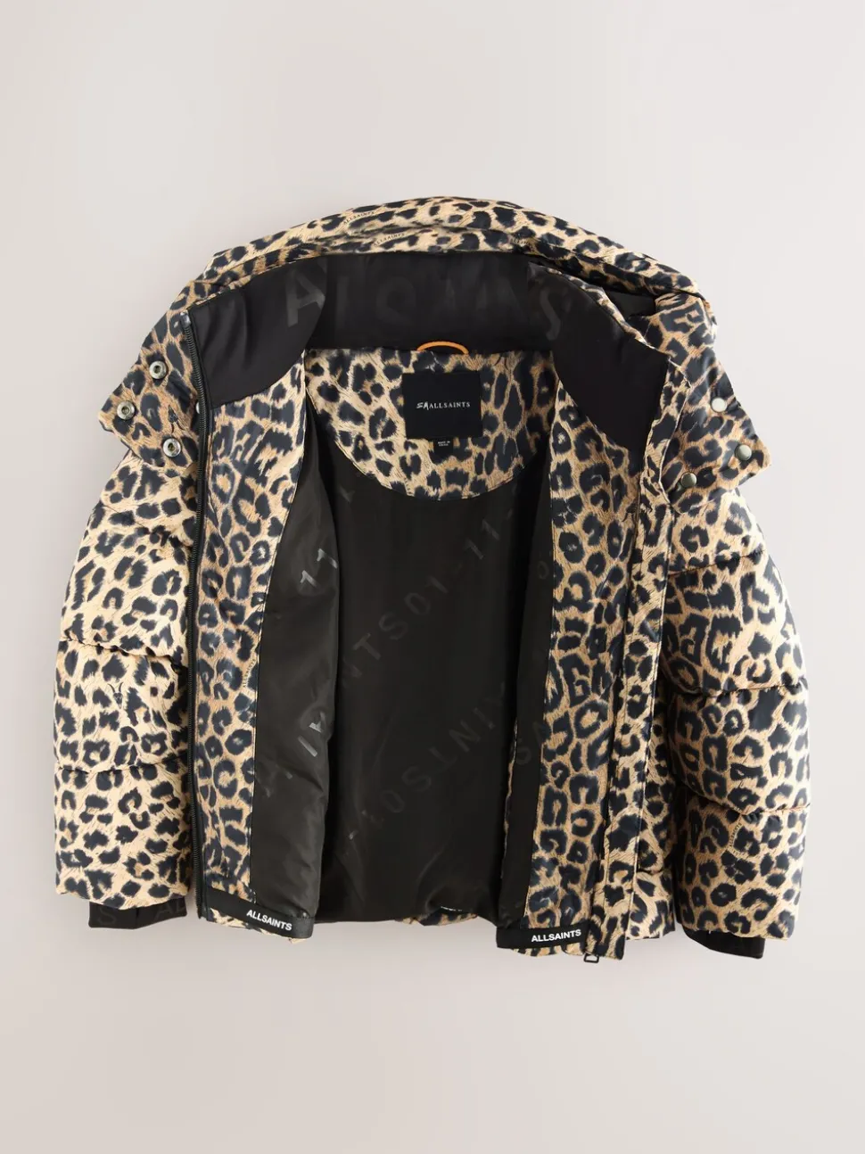 smALLSAINTS Leopard Underground Padded Coat