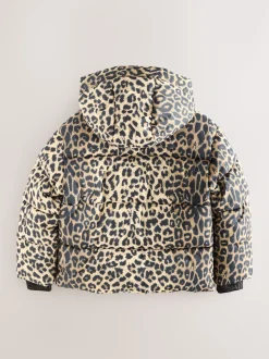 smALLSAINTS Leopard Underground Padded Coat