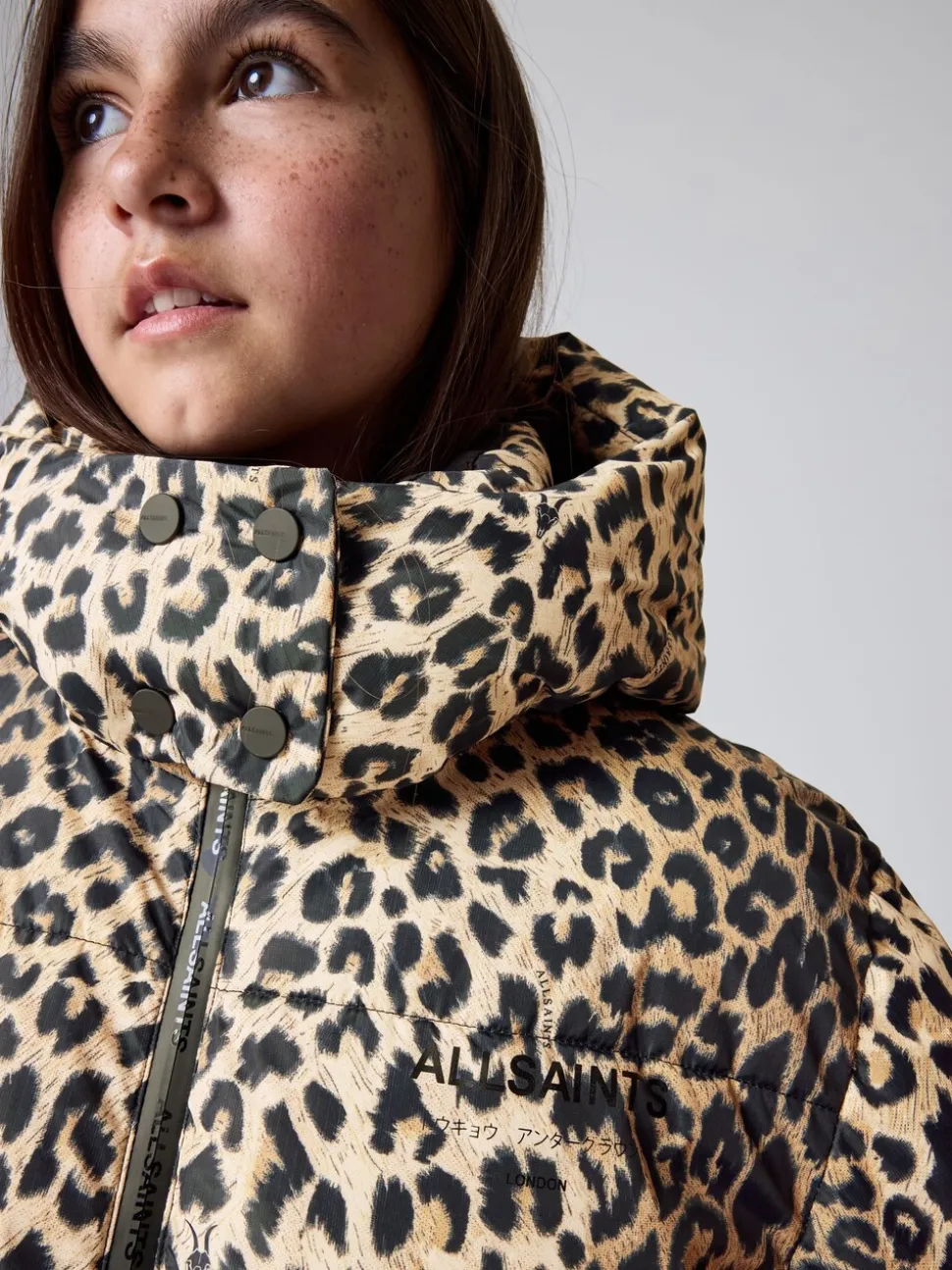 smALLSAINTS Leopard Underground Padded Coat