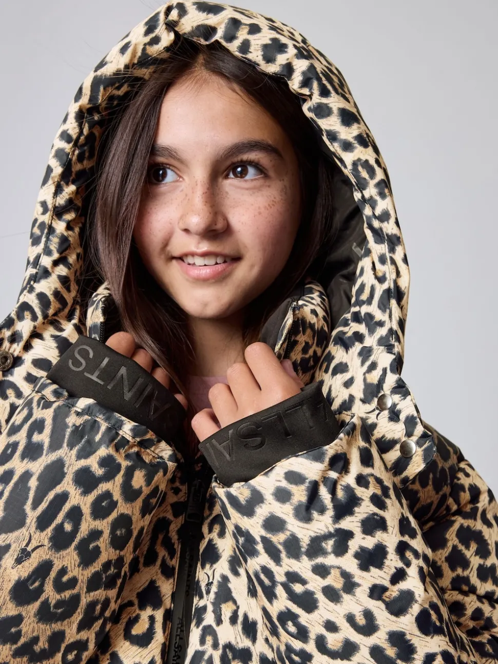 smALLSAINTS Leopard Underground Padded Coat