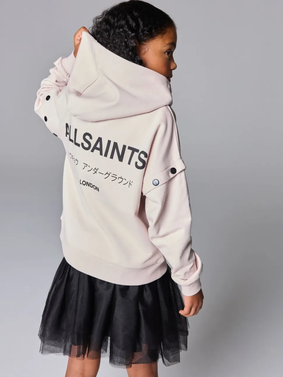 smALLSAINTS Light Pink Amphia Underground Zip Hoodie