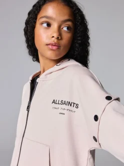 smALLSAINTS Light Pink Amphia Underground Zip Hoodie