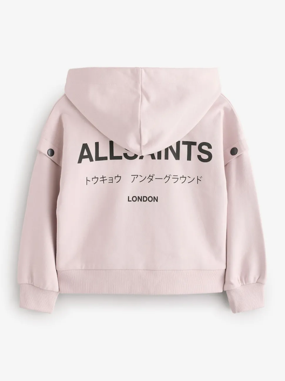smALLSAINTS Light Pink Amphia Underground Zip Hoodie