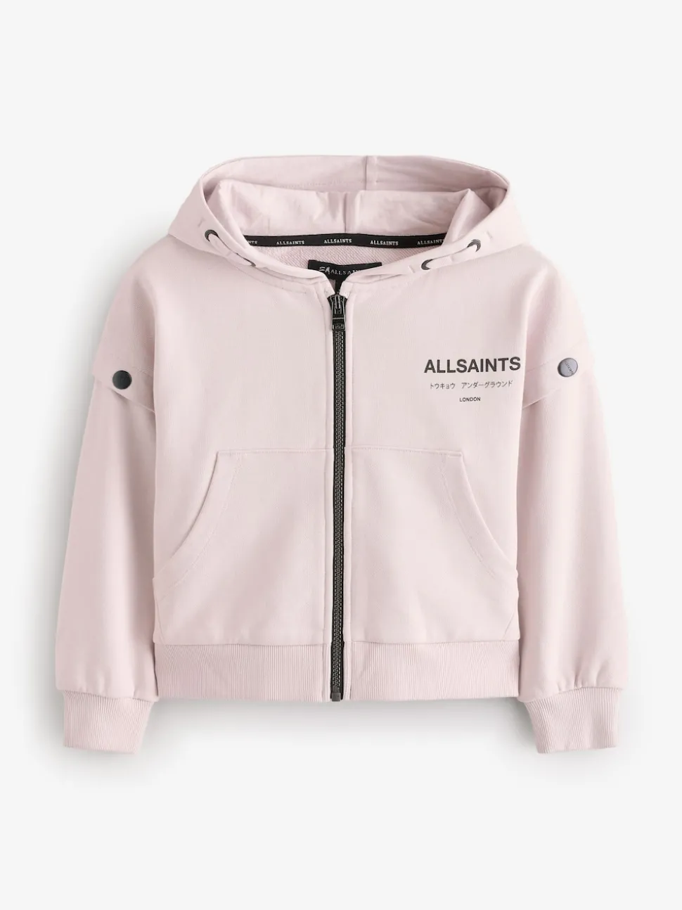 smALLSAINTS Light Pink Amphia Underground Zip Hoodie