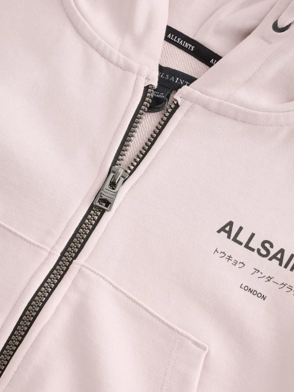 smALLSAINTS Light Pink Amphia Underground Zip Hoodie