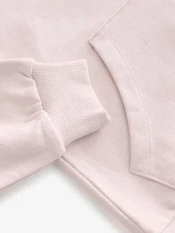 smALLSAINTS Light Pink Amphia Underground Zip Hoodie