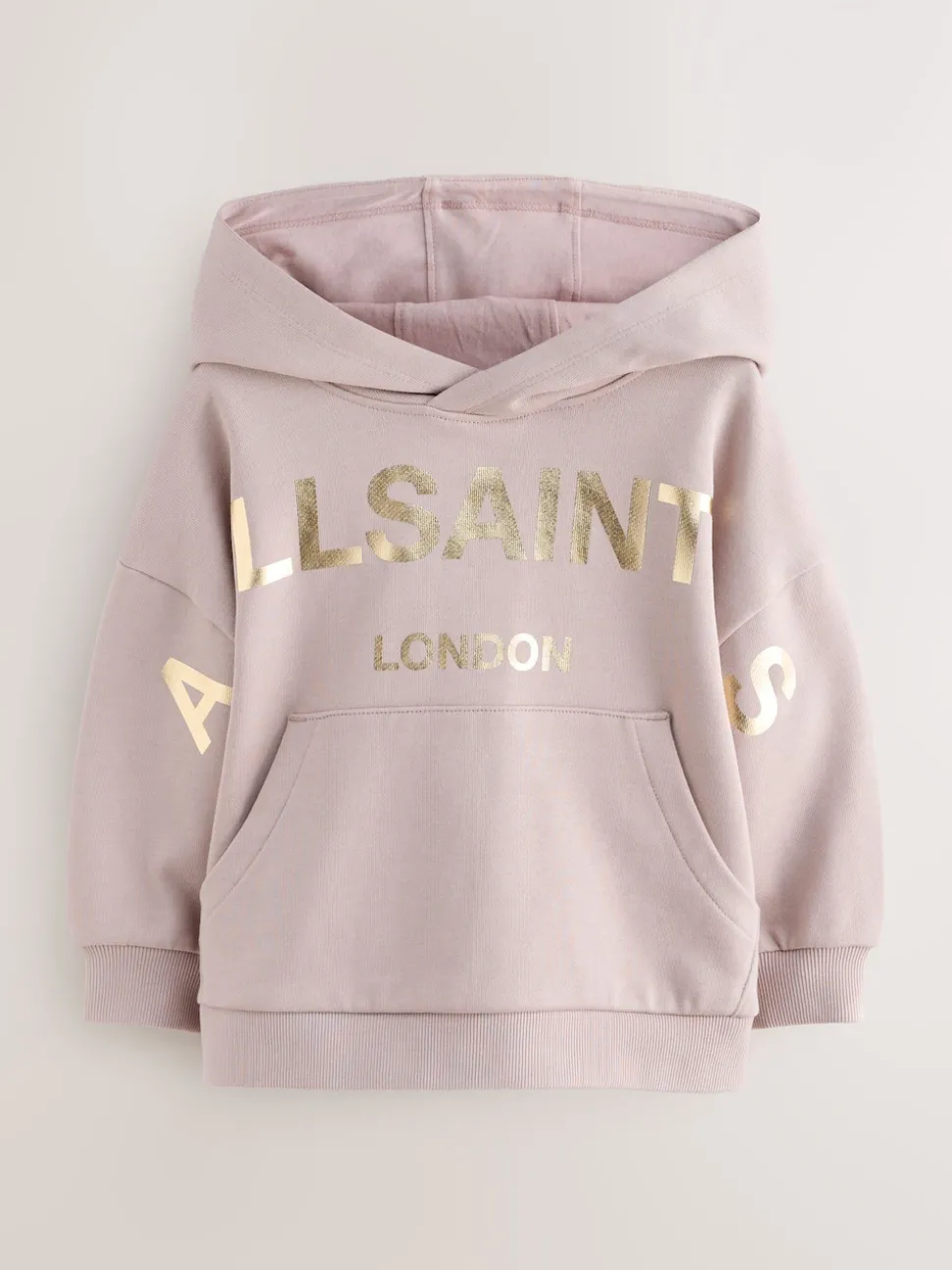 smALLSAINTS Light Pink Biggy Oversized Younger Girls Pullover Hoodie