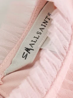 smALLSAINTS Light Pink Frill Mesh Younger Dress