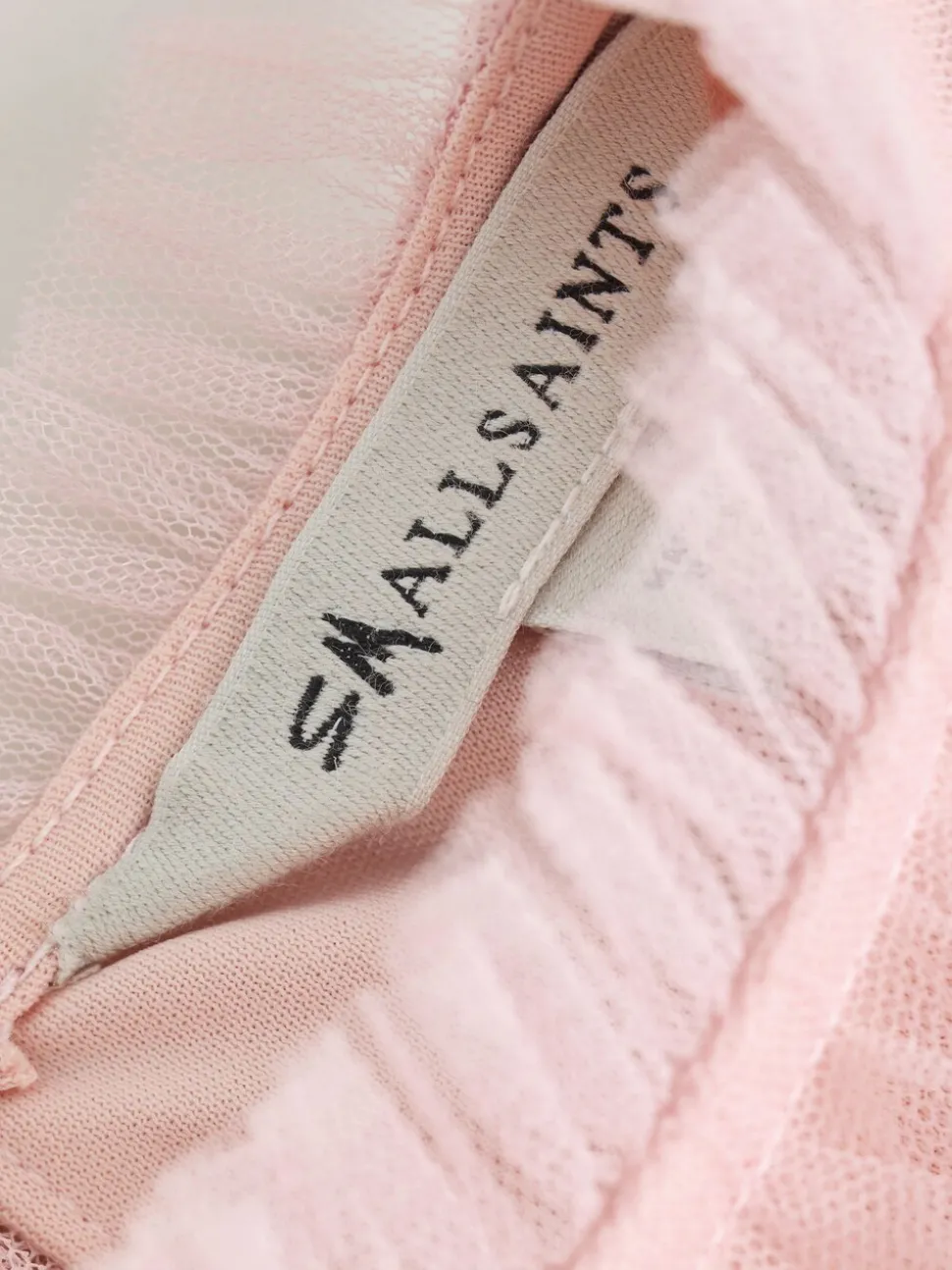 smALLSAINTS Light Pink Frill Mesh Younger Dress