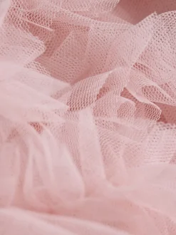 smALLSAINTS Light Pink Frill Mesh Younger Dress