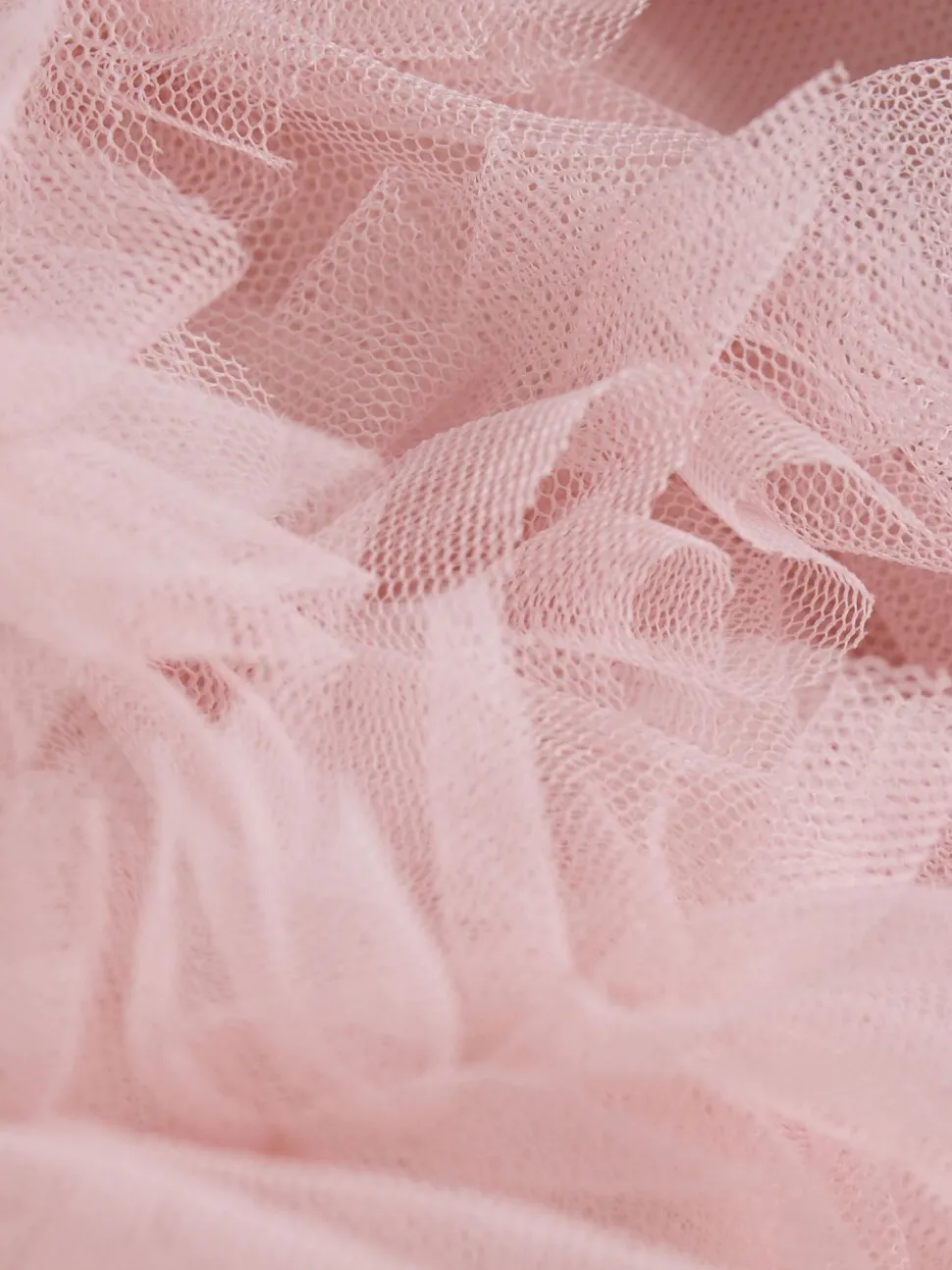 smALLSAINTS Light Pink Frill Mesh Younger Dress