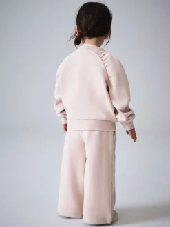 smALLSAINTS Light Pink Lover Sweatshirt and Wide Leg Joggers Younger Set