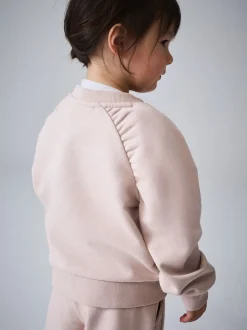 smALLSAINTS Light Pink Lover Sweatshirt and Wide Leg Joggers Younger Set