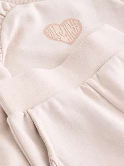 smALLSAINTS Light Pink Lover Sweatshirt and Wide Leg Joggers Younger Set