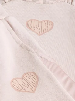 smALLSAINTS Light Pink Lover Sweatshirt and Wide Leg Joggers Younger Set