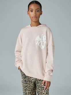 smALLSAINTS Light Pink Orlando Oversized Pullover Hoodie