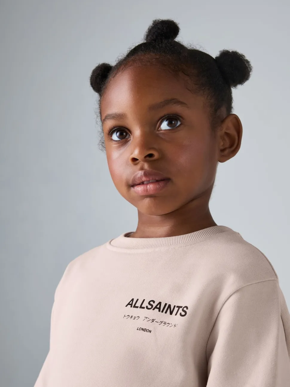 smALLSAINTS Light Pink Underground Oversized Younger Girls Sweatshirt and Joggers Set