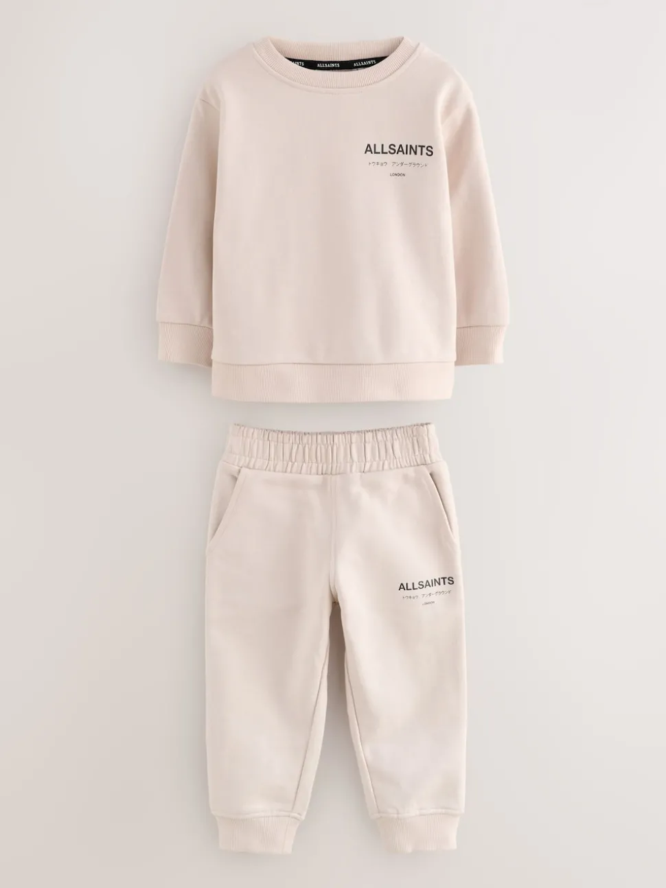 smALLSAINTS Light Pink Underground Oversized Younger Girls Sweatshirt and Joggers Set