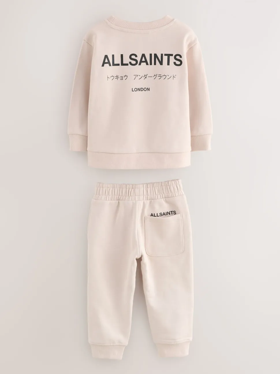 smALLSAINTS Light Pink Underground Oversized Younger Girls Sweatshirt and Joggers Set