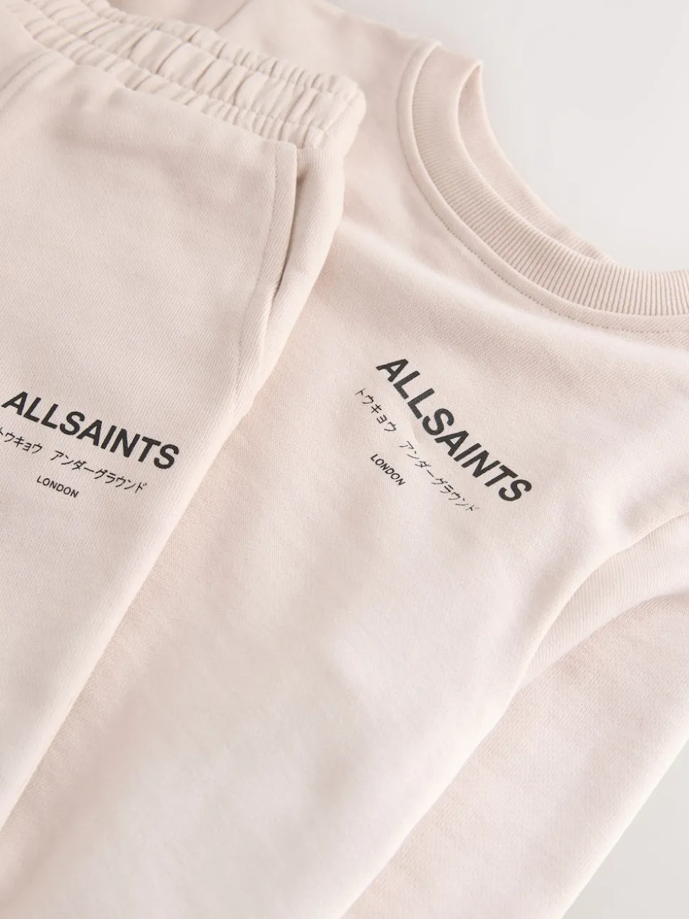 smALLSAINTS Light Pink Underground Oversized Younger Girls Sweatshirt and Joggers Set
