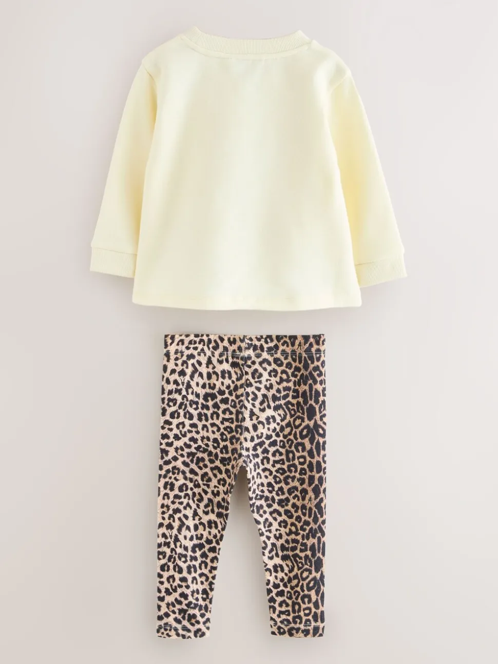 smALLSAINTS Light Yellow Ruched Top and Leggings Younger Girl Set