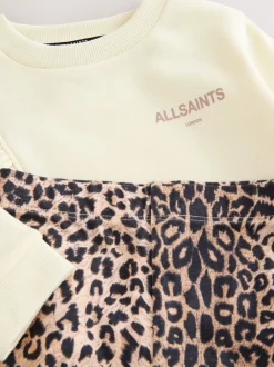 smALLSAINTS Light Yellow Ruched Top and Leggings Younger Girl Set