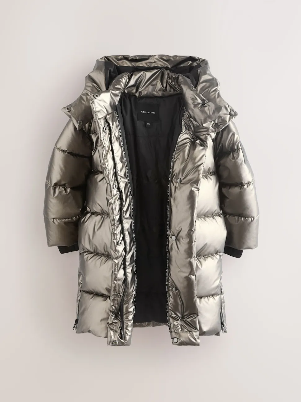 smALLSAINTS Metallic Longline Padded Girls Coat