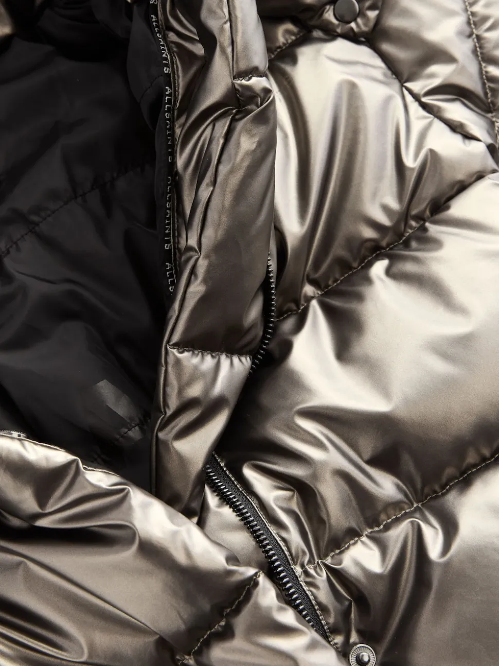 smALLSAINTS Metallic Longline Padded Girls Coat