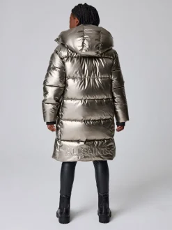 smALLSAINTS Metallic Longline Padded Girls Coat