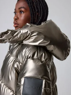 smALLSAINTS Metallic Longline Padded Girls Coat