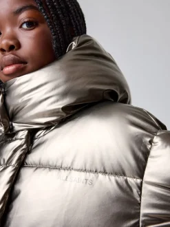 smALLSAINTS Metallic Longline Padded Girls Coat