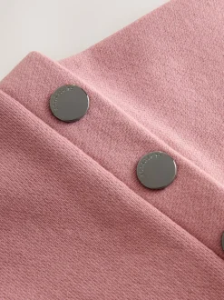 smALLSAINTS Mid Pink Amphia Flocked Logo Sweat Mock Dress