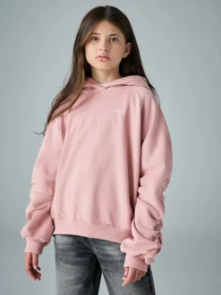 smALLSAINTS Mid Pink Oversized Dana Zip Hoodie
