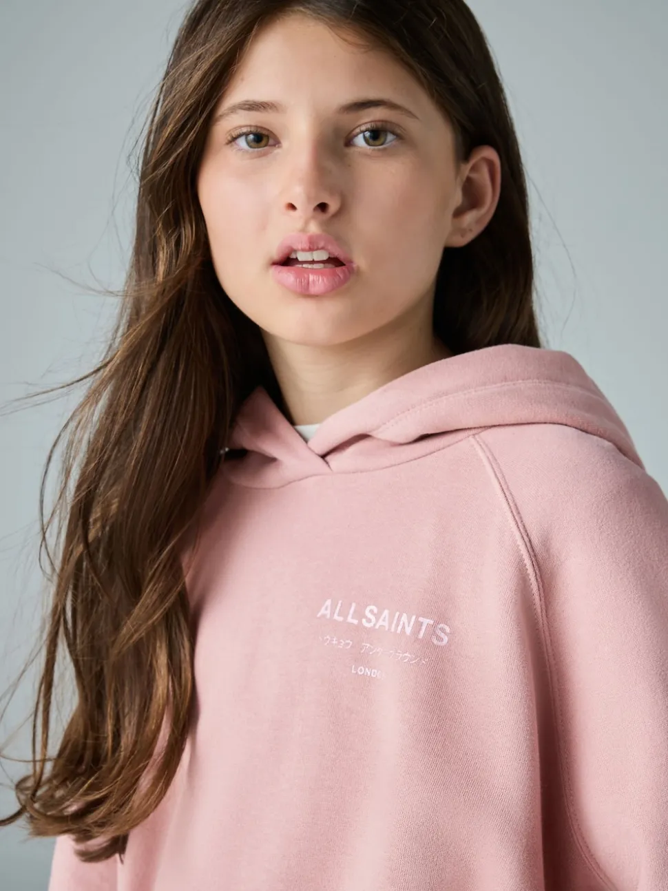smALLSAINTS Mid Pink Oversized Dana Zip Hoodie