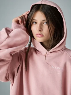 smALLSAINTS Mid Pink Oversized Dana Zip Hoodie