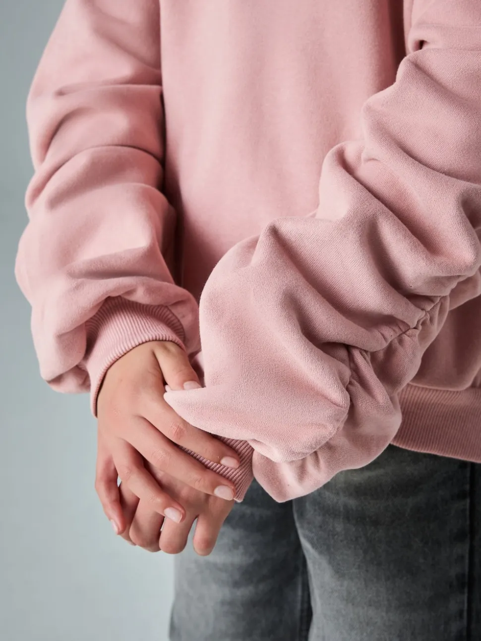 smALLSAINTS Mid Pink Oversized Dana Zip Hoodie