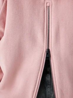 smALLSAINTS Mid Pink Oversized Dana Zip Hoodie