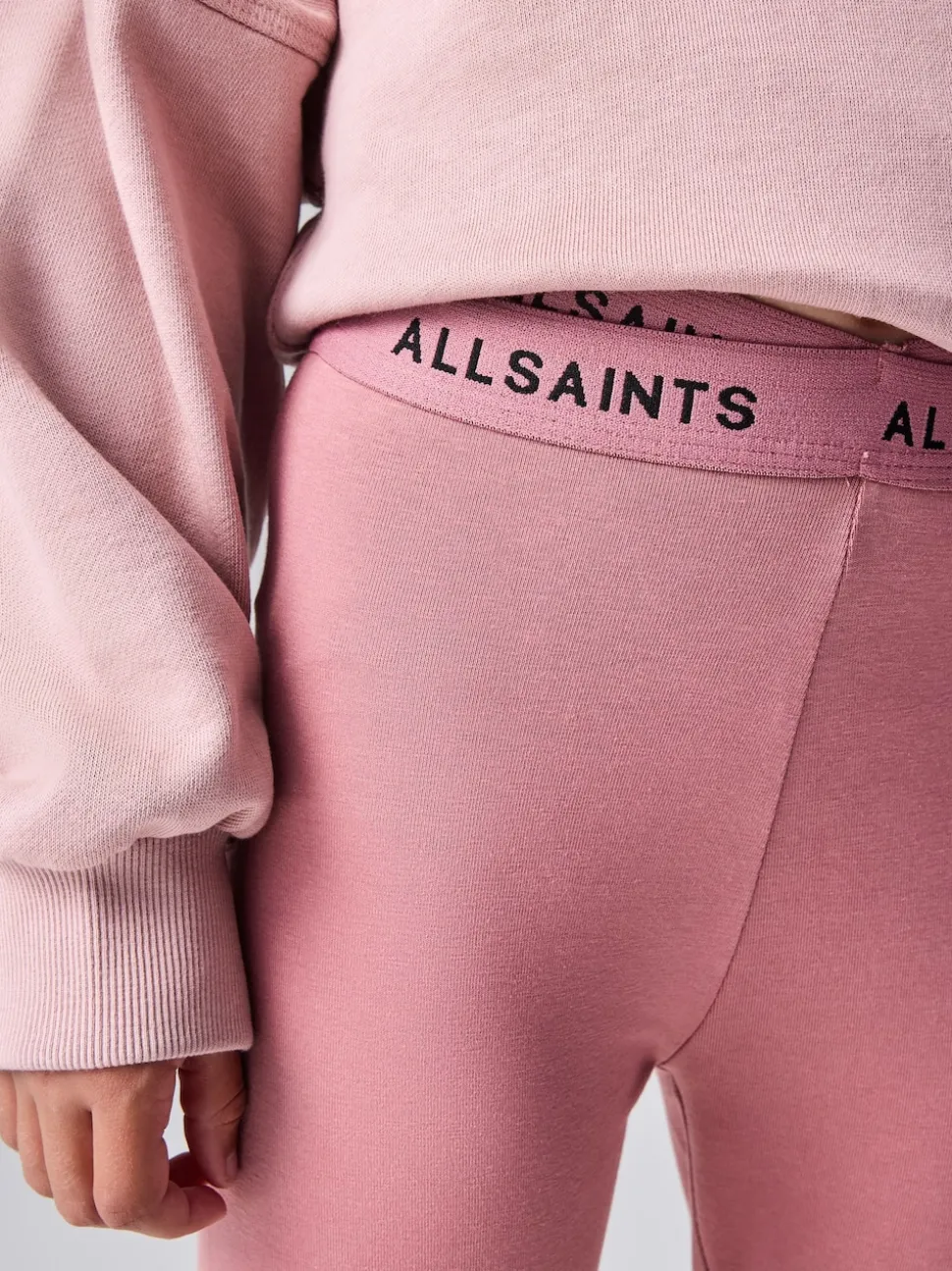 smALLSAINTS Mid Pink Underground Cropped Sweatshirt and Legging Set
