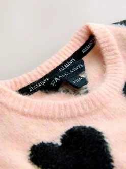 smALLSAINTS Pink Amore Heart Knitted Jumper