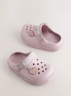 smALLSAINTS Pink Clog Sandals