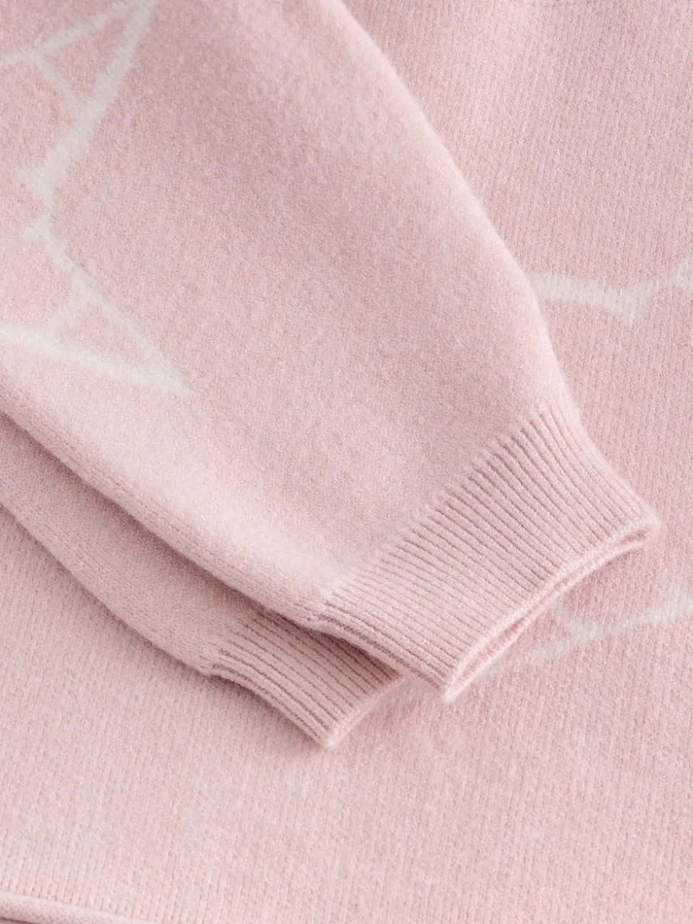 smALLSAINTS Pink Knitted Top and Joggers Baby Girls Set