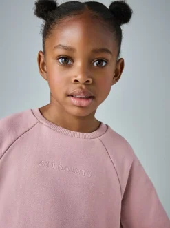 smALLSAINTS Pink Lee Lace Younger Girls Sweat Dress