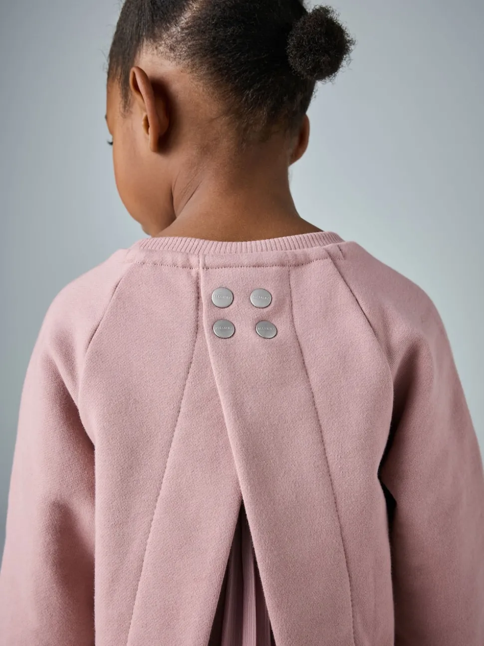 smALLSAINTS Pink Lee Lace Younger Girls Sweat Dress