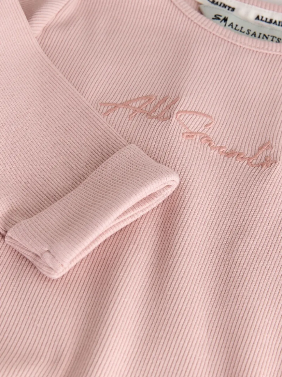 smALLSAINTS Pink Ribbed Bodysuit and Legging Baby Girls Set