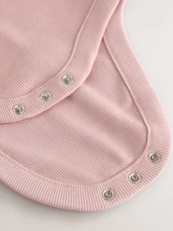 smALLSAINTS Pink Ribbed Bodysuit and Legging Baby Girls Set
