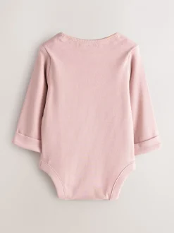 smALLSAINTS Pink Ribbed Bodysuit and Legging Baby Girls Set