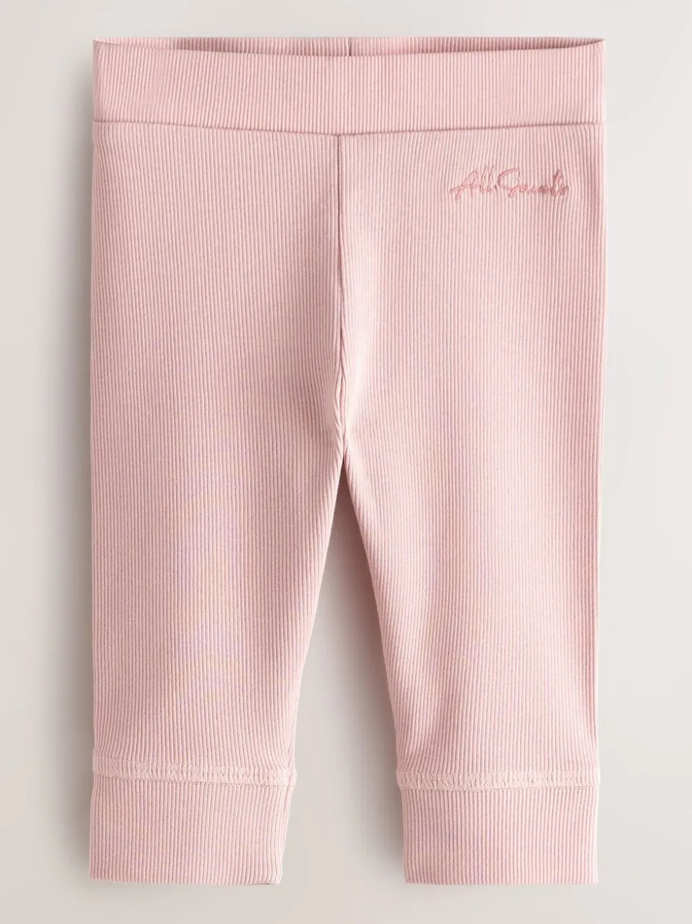 smALLSAINTS Pink Ribbed Bodysuit and Legging Baby Girls Set
