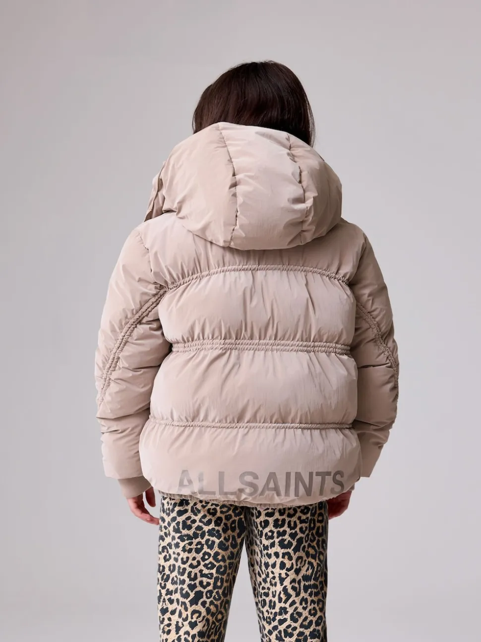 smALLSAINTS Pink Ruched Short Padded Coat