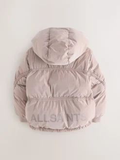 smALLSAINTS Pink Ruched Short Padded Coat