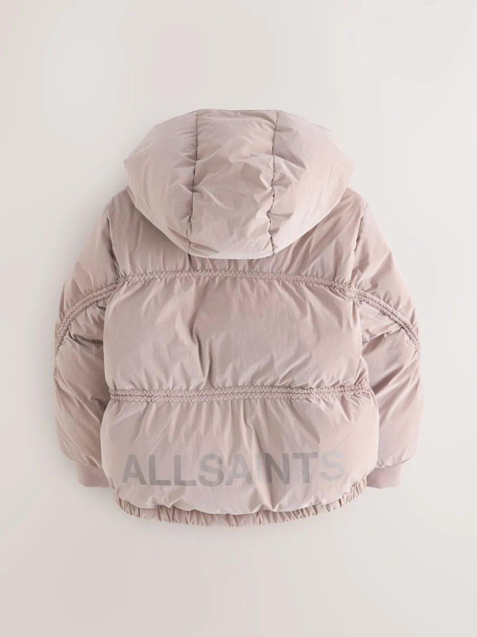 smALLSAINTS Pink Ruched Short Padded Coat